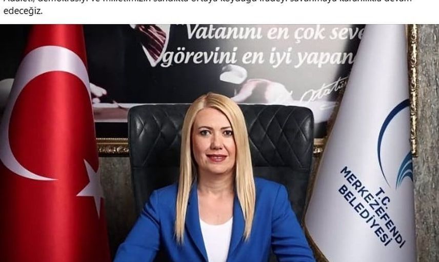 Beyağaç başkanından Şeniz Doğan'a destek ve hukuka saygı çağrısı