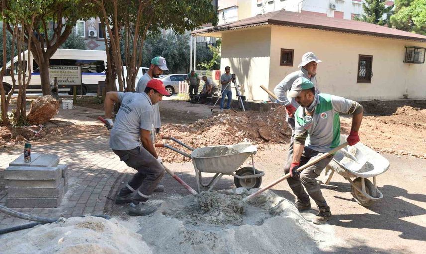 Yükseliş mahallesi parkı kot yükseltmesiyle daha güvenli ve konforlu hale geliyor