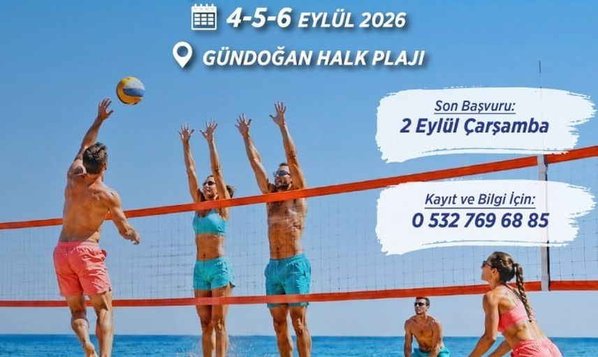 Kumsalda mücadele: Gündoğan'da plaj voleybolu şenliği
