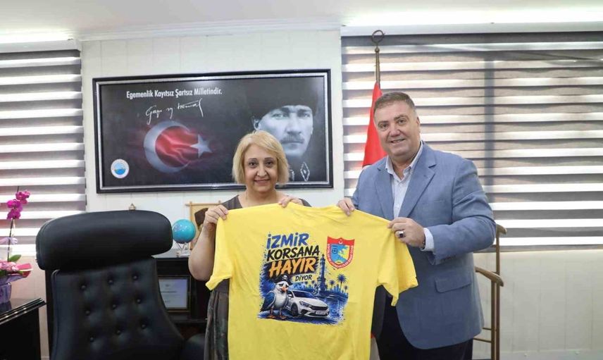 Taksicilerden Menderes başkanvekili Şen'e ziyaret ve iş birliği çağrısı