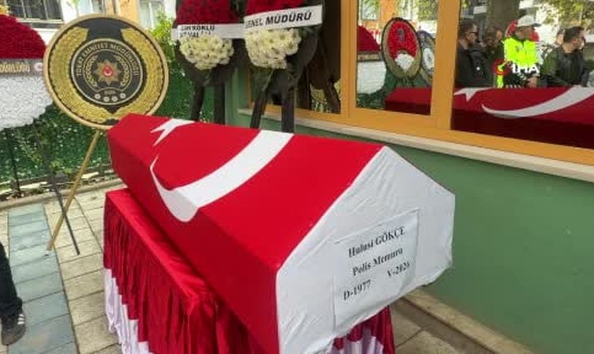 Meslektaşlarının uğurladığı polis memuru Hulusi Gökçe Erbaa'da toprağa verildi