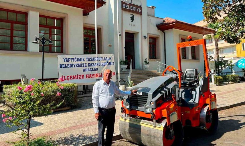 Sultanhisar belediyesi filoya yeni silindir kazandırdı