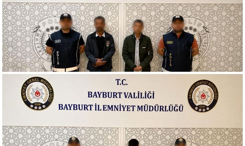 Bayburt'ta göçmen kaçakçılığı operasyonu: 2 Afganistan uyruklu düzensiz göçmen ve 2 şüpheli gözaltında