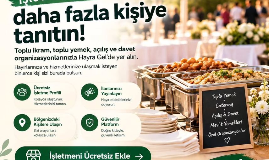 Hayrı bulmak artık kolay: şehrinizdeki tüm ikramlar tek platformda