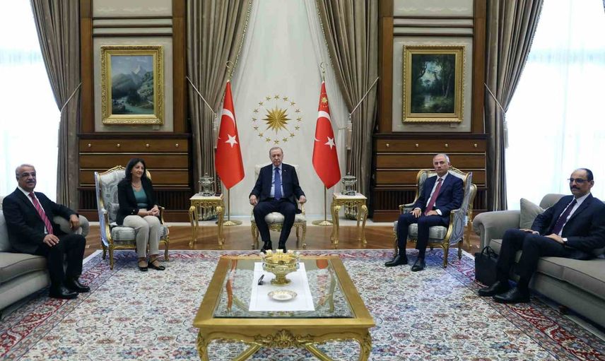 Cumhurbaşkanlığı külliyesinde DEM Parti heyetiyle görüşme gerçekleşti