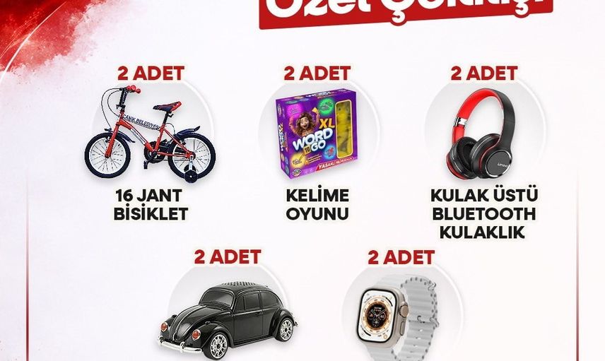 Canik'te 29 ekim coşkusu: gençlere ve ailelere özel hediye çekilişi