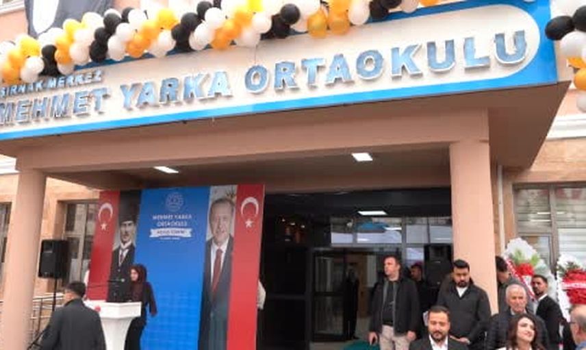Şırnak’ta eğitimde yeni adım: Mehmet Yarka ortaokulu 16 derslikle açıldı