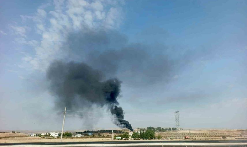 Siirt’te TPAO petrol ünitesinde alevler gökyüzünü kararttı, TOMA müdahale etti