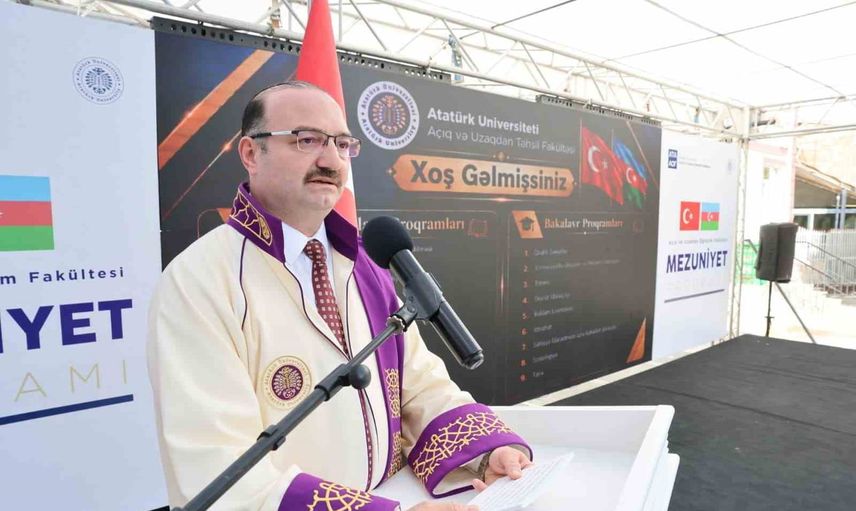 Erzurum'dan Bakü'ye eğitim köprüsü: Atatürk Üniversitesi 200 mezun verdi