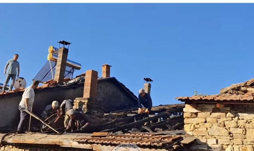 Erken müdahale sayesinde Yeniceköy fırınının yangını kontrol altına alındı