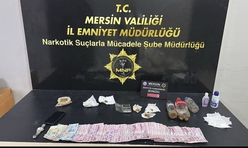 Mersin’de uyuşturucu operasyonunda iki şüpheli tutuklandı