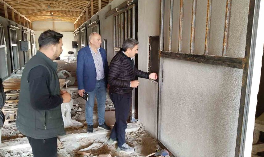 Yusuflar Mahallesi'nde 36 atlık barınak projesinde son rötuşlar