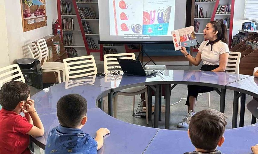 Çocuklar Tarçın’ın kabuğuyla hayal kurdu, elleriyle salyangoz tasarladı