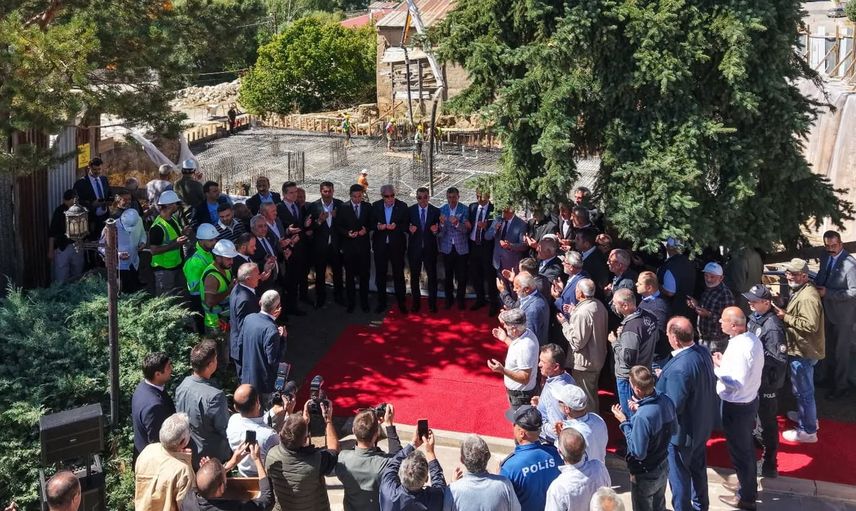 Aydıntepe merkez camii'nin temeli dualarla atıldı