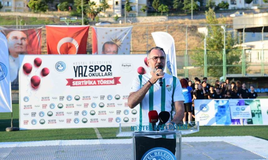 Kestel'de yaz spor okulları sertifika töreni ve gösterilerle sona erdi