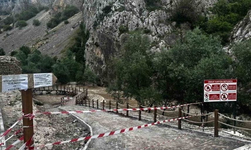 Kazankaya kanyonu'na geçici erişim yasağı: güvenlik için kapatıldı