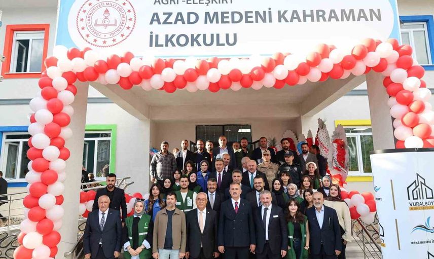 eleşkirt'e eğitim ve dayanışma yatırımı: yeni ilkokul ve kadın taziye evi hizmette