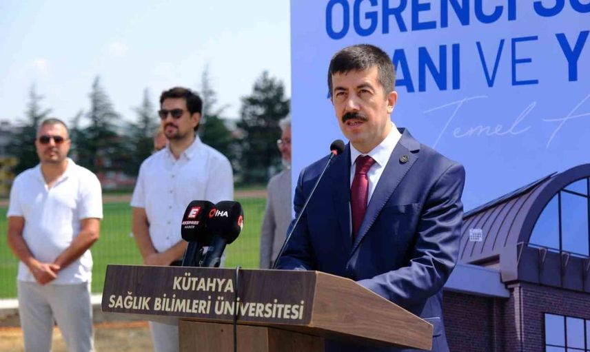 ksbü germiyan kampüsü'ne yeni öğrenci sosyal yaşam alanı ve yemekhane temeli atıldı