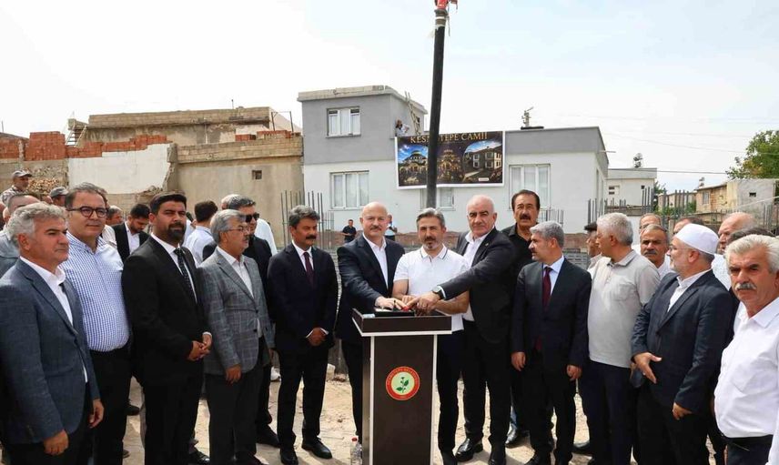 Kesmetepe'de birlik mesajı: caminin temeli dualarla atıldı