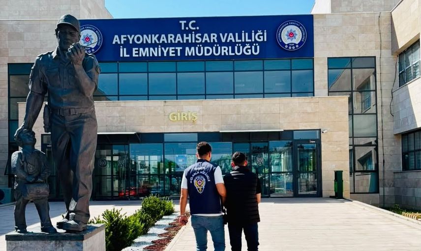 Afyonkarahisar'da takiple yakalanan hükümlü cezaevine teslim edildi