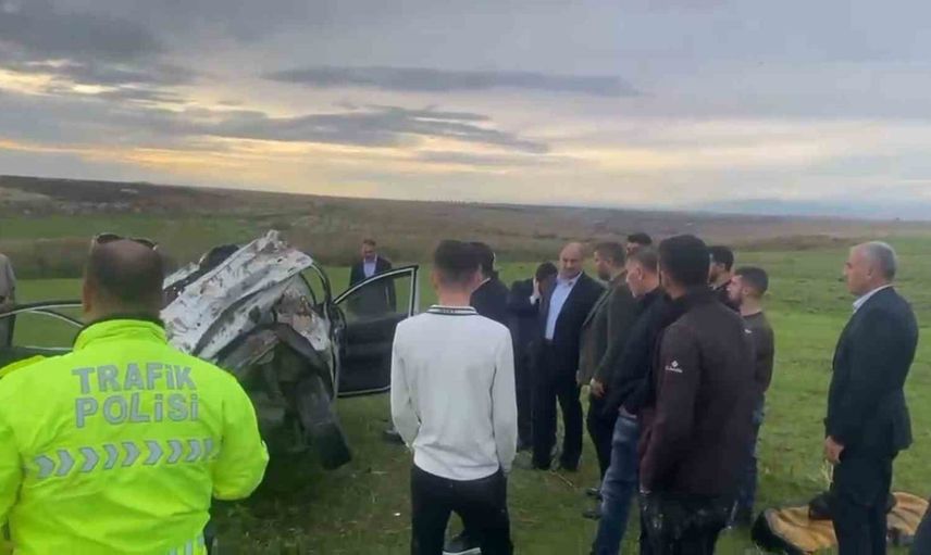 Siverek-Hilvan kara yolunda şarampole yuvarlanan otomobilde 1 ölü, 2 yaralı