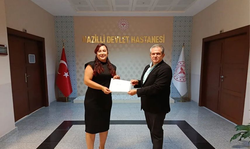Nazilli'de acil müdahalede yetkinliklerini artıran hemşirelere sertifikaları teslim edildi