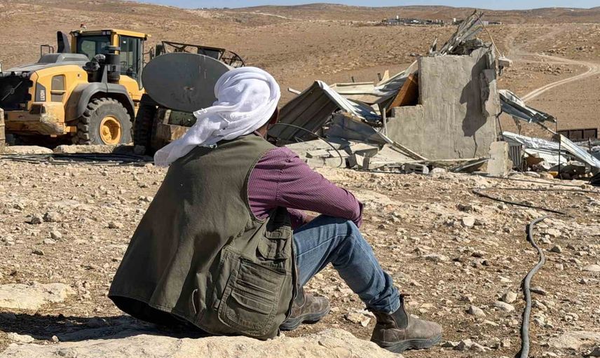 Masafer Yatta'da El Halil yakınlarında Sabha ailesinin evleri ve kaynakları yıkıldı