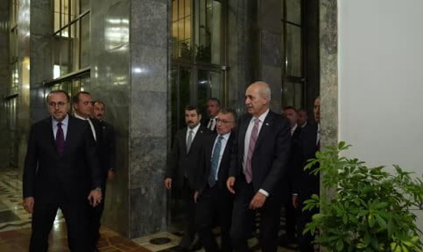 Kurtulmuş'tan kulis ziyareti partiler arası sohbetlere katıldı