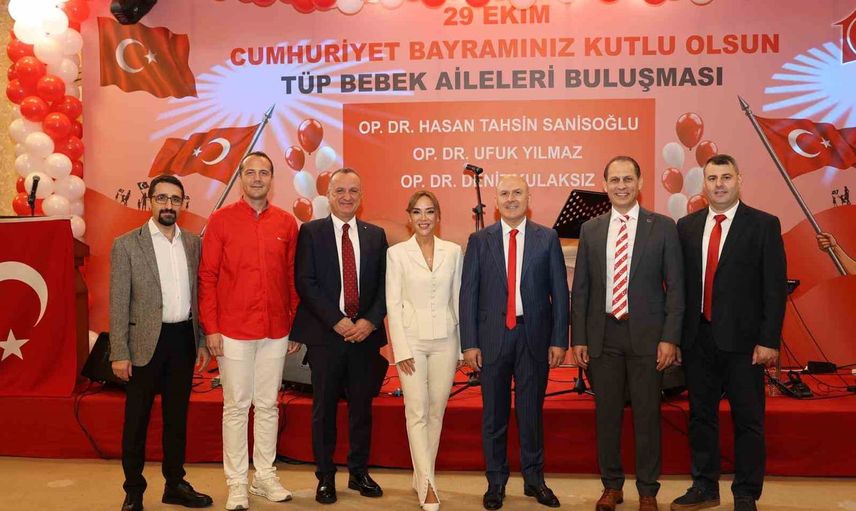 Trabzon’da tüp bebek aileleri cumhuriyet coşkusunu çocuklarla kutladı