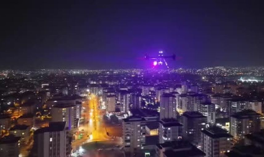 Gökyüzünde huzur: 36 dronla gece gündüz güven denetimi
