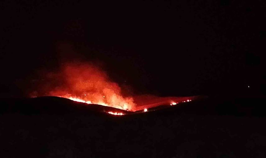 Silvan'da anız ve örtü yangınına müdahale yoğunlaştı