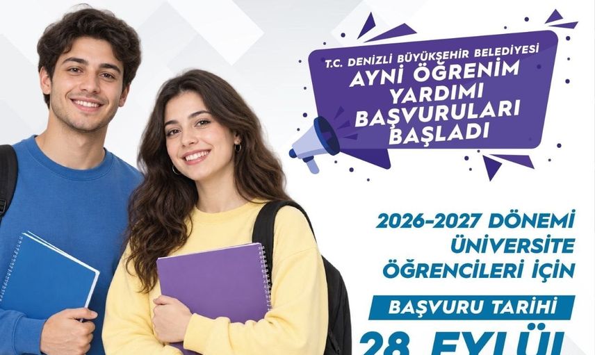 Denizli'den şehir dışındaki ünencilere 11 bin lira ayni eğitim desteği