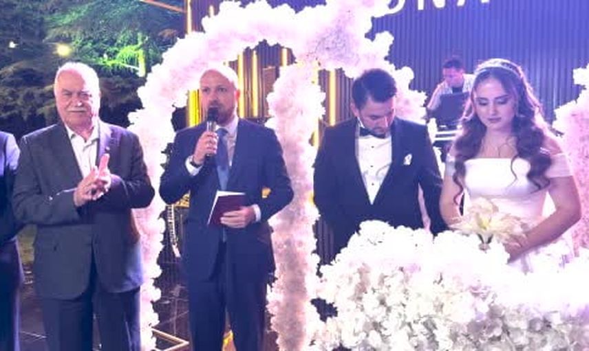 Nikah töreninde aileye vurgu: Bilal Erdoğan genç çifte üç çocuk temennisinde bulundu