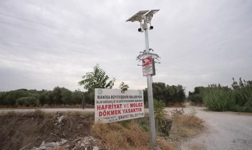 Manisa’da dron ve sabit kameralarla kaçak döküm anında tespit ediliyor