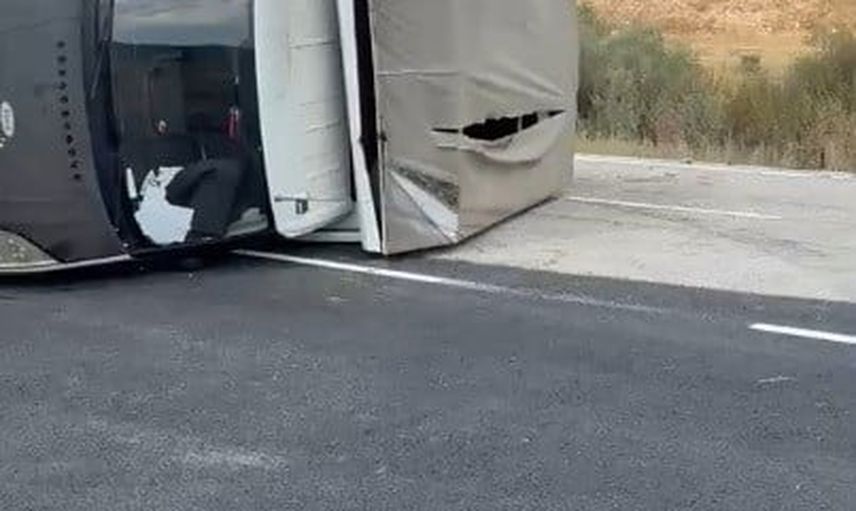 Sarıkamış'ta Karaurgan yolunda kamyonet devrildi, 3 büyükbaş telef oldu