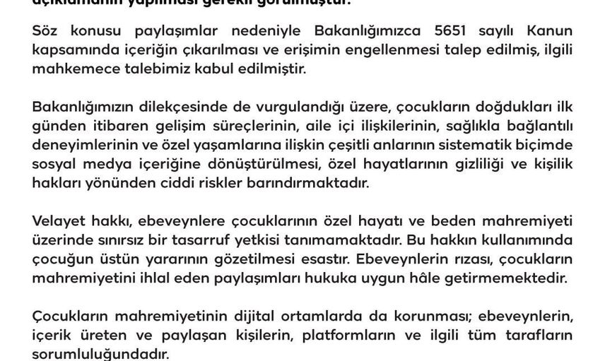Çocukların dijital mahremiyeti herkesin ortak sorumluluğu