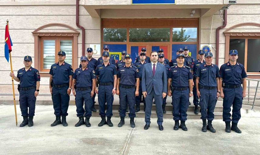Osmaneli kaymakamından yüzbaşı Yusuf Soy'a rütbe tebriği