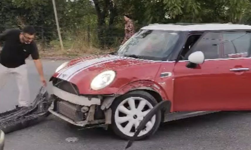 Çalırlar Korosu kavşağı'nda trafik kazası: motosiklet sürücüsü hastaneye kaldırıldı