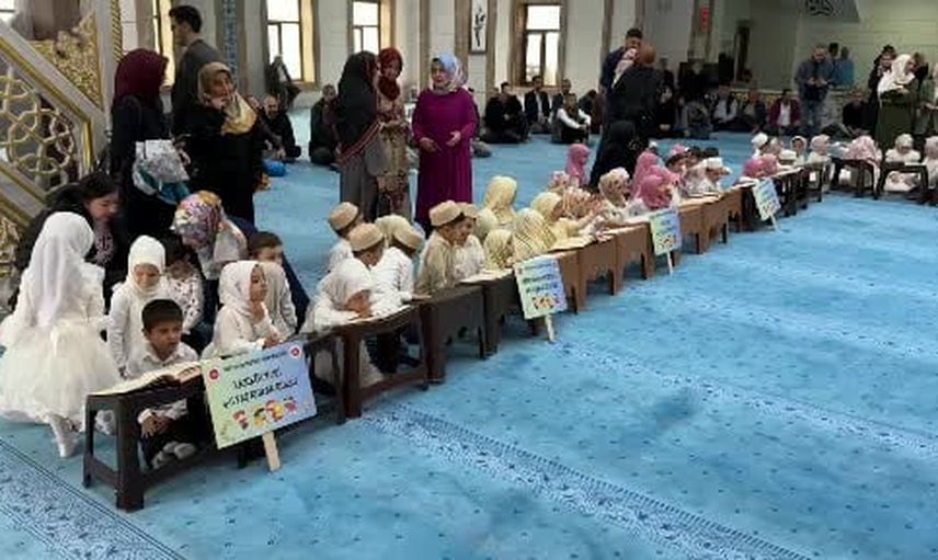 Minik öğrencilerin Kur'an yolculuğu Safranbolu'da bed-i besmele ile başladı