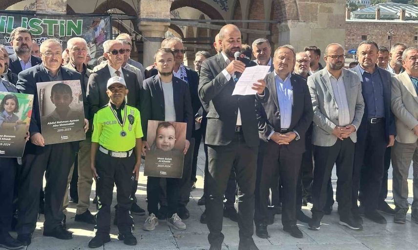 Kastamonu'da Aksa tufanı anmasında İsrail'e tepki