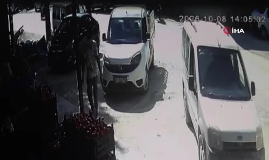 Marketten çıkınca çalışır haldeki aracı gören hırsız kaza yapınca yakalandı