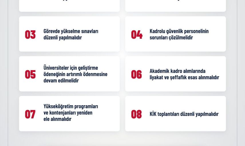 Terörsüz gelecek ve nitelikli yükseköğretim çağrısı: Eğitim-Bir-Sen'in 2026-2027 öncelikleri