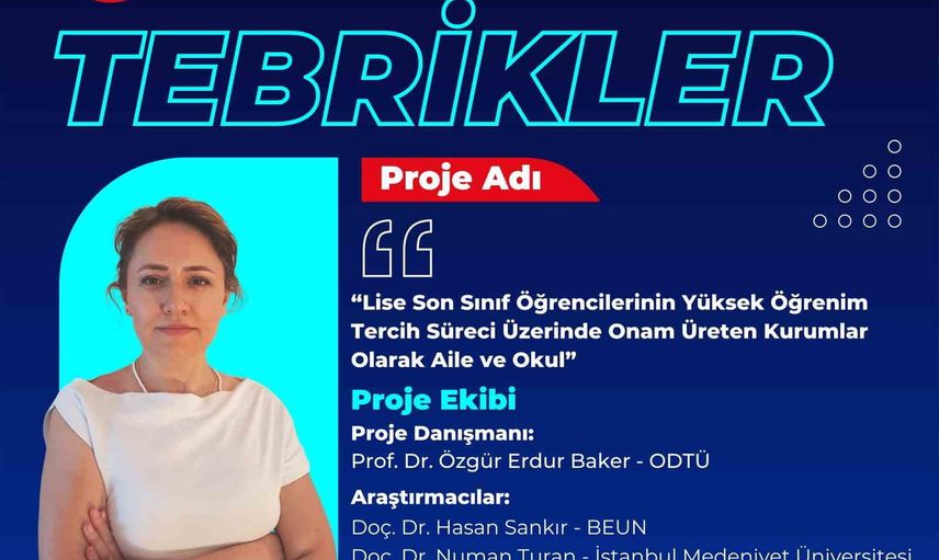 Aile ve okulun tercihleri şekillendirdiği gençlik: BEUN akademisyenlerinin TÜBİTAK 1001 destekli projesi