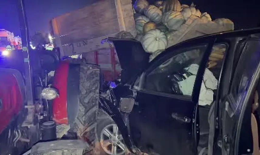 Kabaklar yola saçıldı: Bolu'da zincirleme kaza 4 yaralı