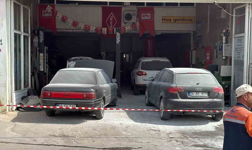 Sivas'ta araç dönüşümü sırasında tankın patlaması beş kişiyi yaraladı