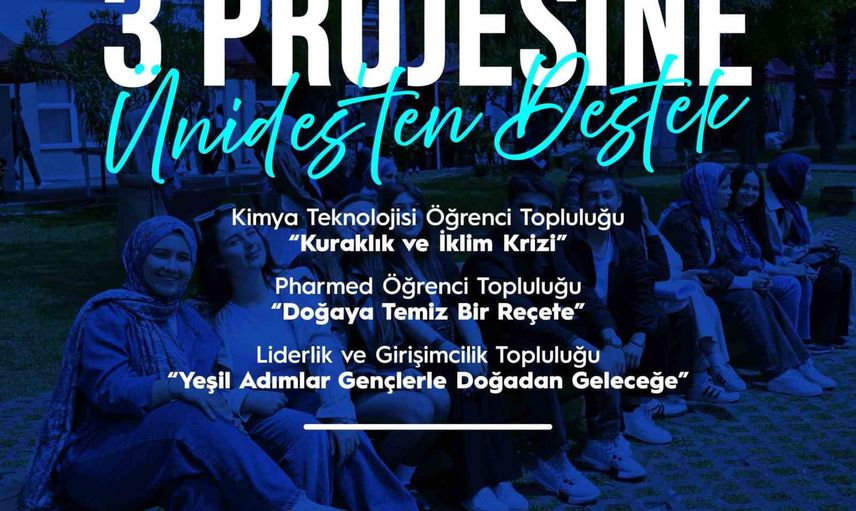 Beun öğrencilerinin üç çevre projesine ÜNİDES desteği