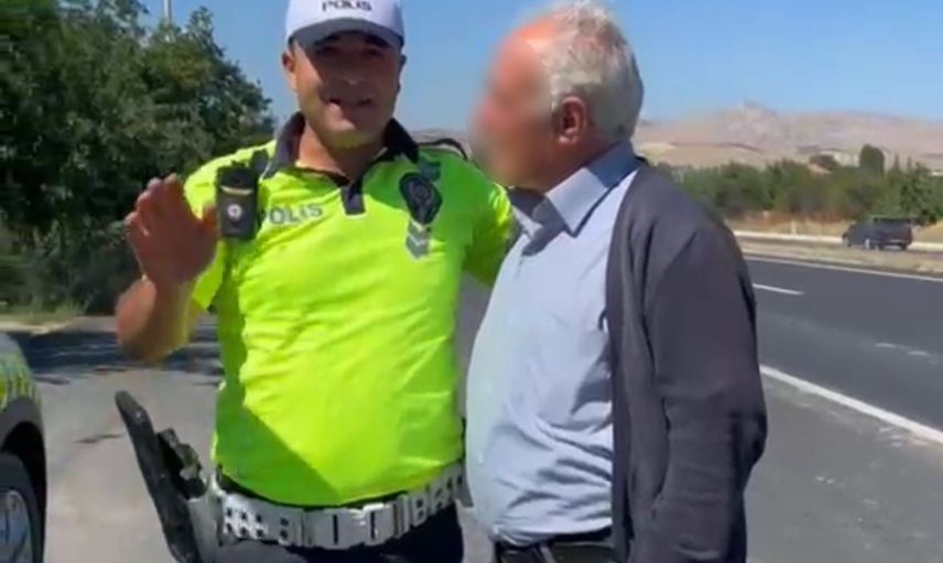 Trafik uygulamasını atlatmak isterken eşini yol kenarına bıraktı, polisten 'bulaşık' cezası