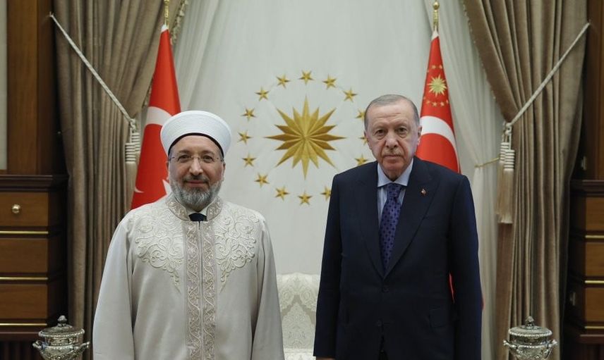 Cumhurbaşkanlığı külliyesi'nde Arpaguş kabulü