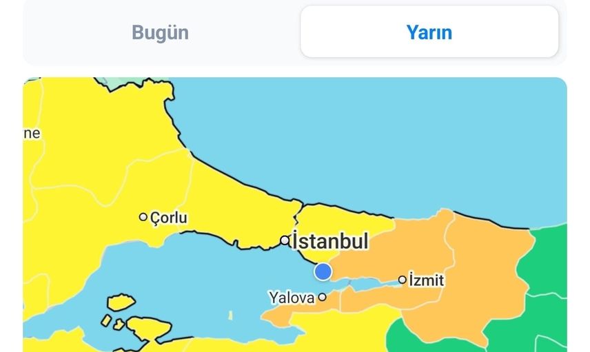 Kocaeli'nde iki gün sürecek çok kuvvetli sağanak uyarısı