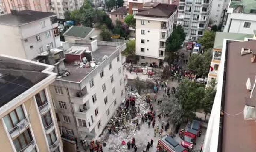 Cevizli'de çökme: göçük altında 7 kişiye ulaşma çabası sürüyor